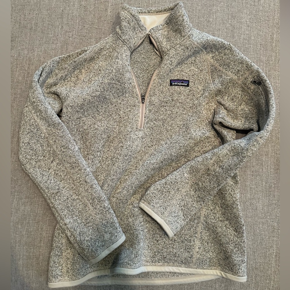 Patagonia Light Gray Fleece Jacket
